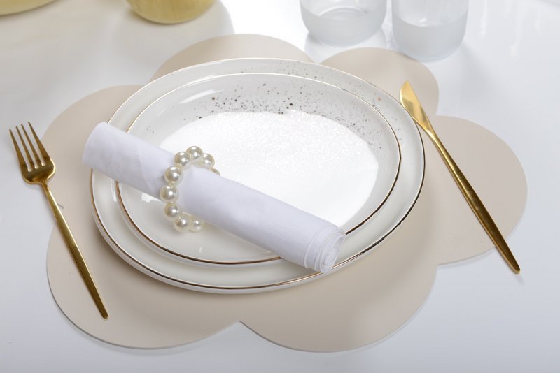 Set von 4 Kreisen Perlenhandtücher