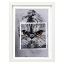 Kunsttryk Collage | Katteansigt 1
