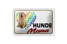 Tin sign saying 18x12cm dogs mom heart decoration