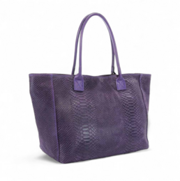 Sac cuir LOLA - Lilla - Fremstillet i Italien