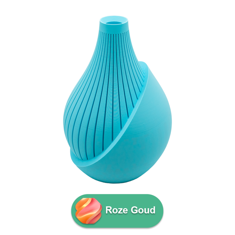 Elodie 3D vase - 3D printet vase - Bæredygtig PLA - Velegnet til kunstige blomster
