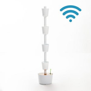 WIFI selbstbewässernder vertikaler Pflanzer 4 Töpfe