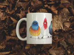 Keramische mok, Zuid -Amerikaanse vogels, grappige mokken, dierenmok