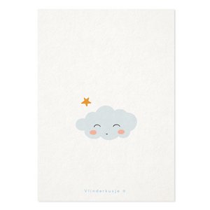 'Wolkje' / Ansichtkaart troost & liefs