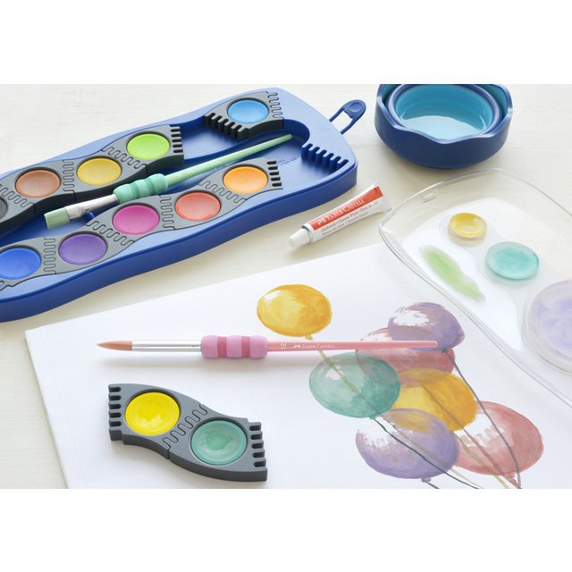 Brush set FC soft touch pastel colors 4 pcs. on bk. 4 pieces dimensions (4,8,10,12)