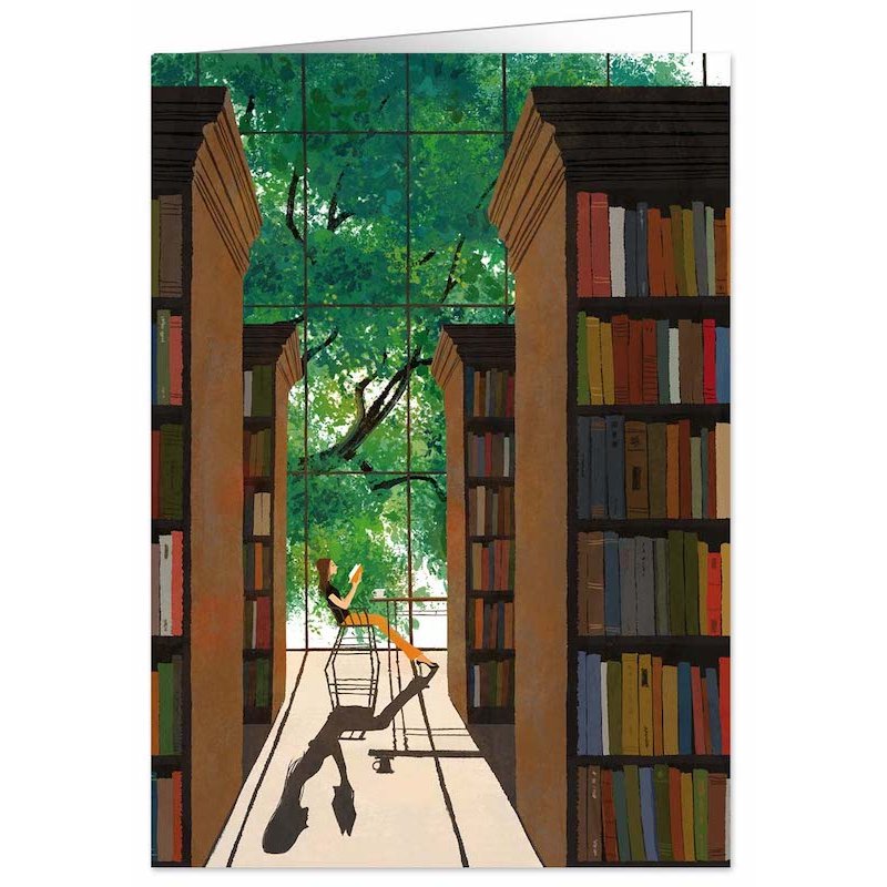 KOBIETA W BIBLIOTECE