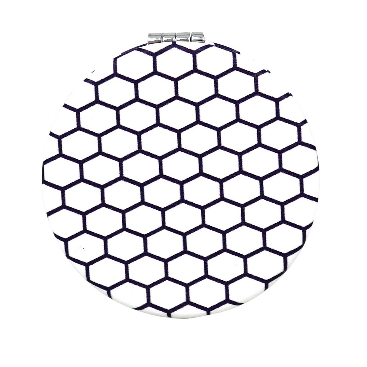 Pocket mirror Hexagon White Compact Two Sided Mirror Copy 2