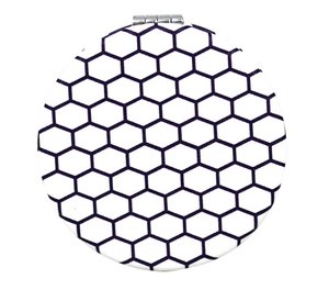 Zakspiegel Hexagon Wit Compact Dubbelzijdig Spiegel Kopie 2