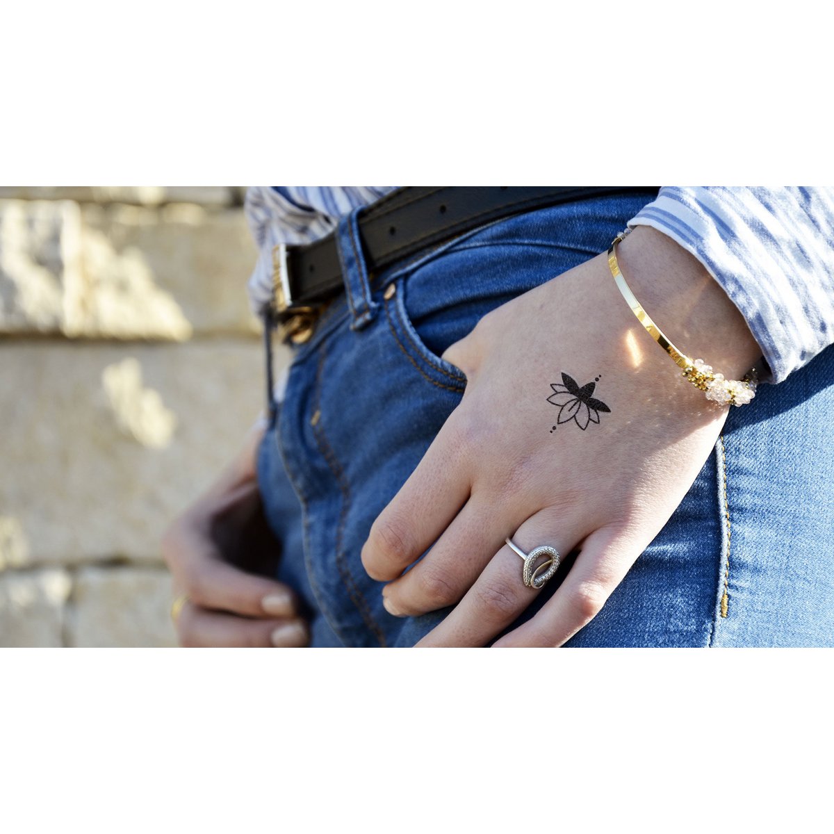 Tijdelijke tattoo: Lotus