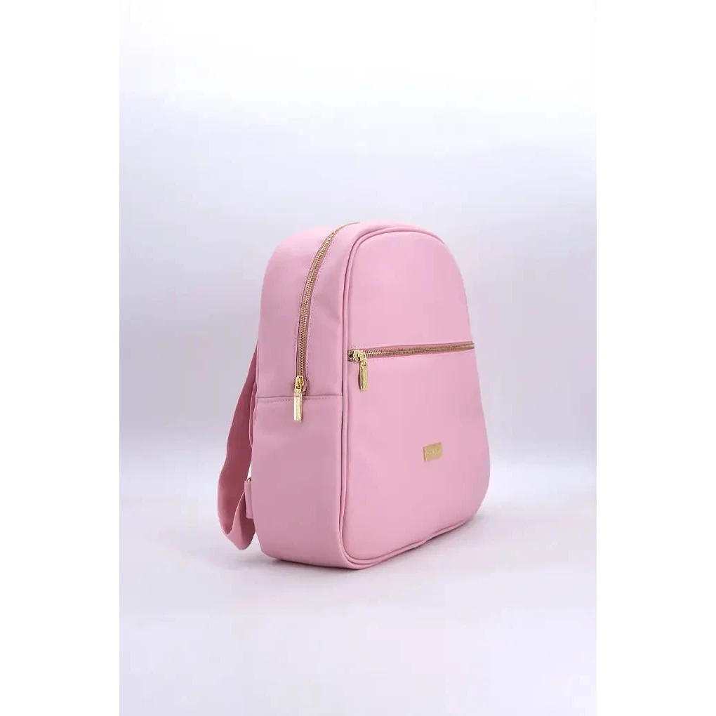 Rygsæk til skift af imiteret læder, Pink