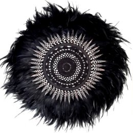 JUJUHAT MACRAME, schwarz - 50 cm