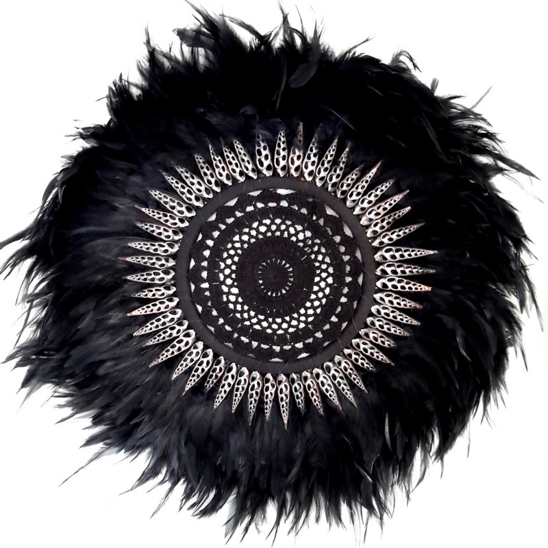 JUJUHAT MACRAME, schwarz - 50 cm