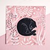 Postkarte | Rosa Katze