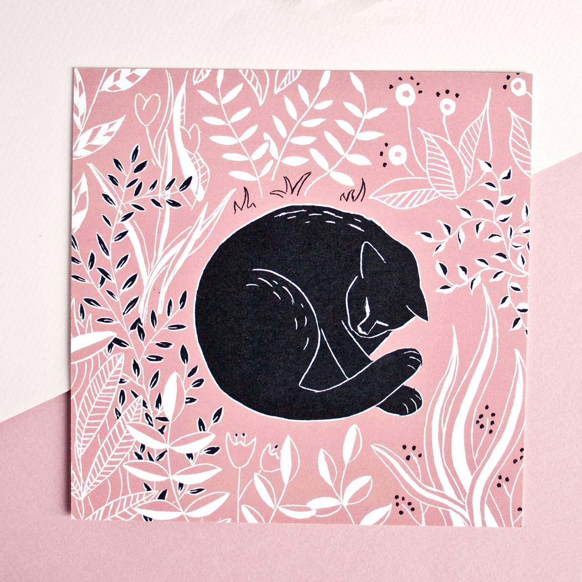 Postcard | pink cat