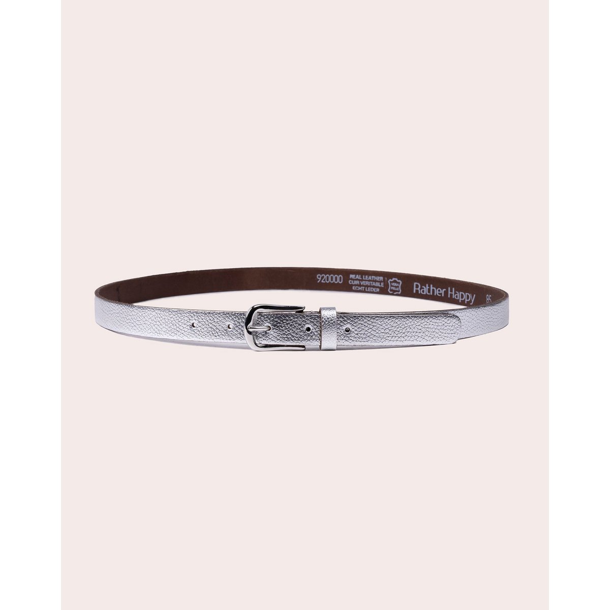 ARIA | Premium Textured Leather Belt with Polished Metal Buckle