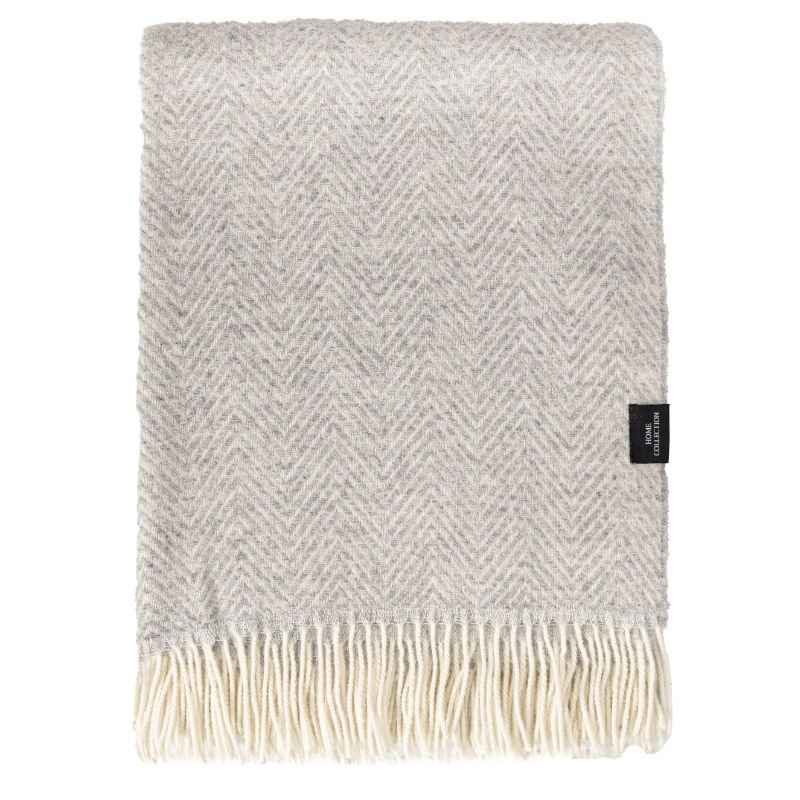 Plaid WOOOL - Manhattan (Gris Clair)