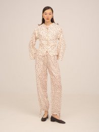 Creme polka Dot Fuji jakke