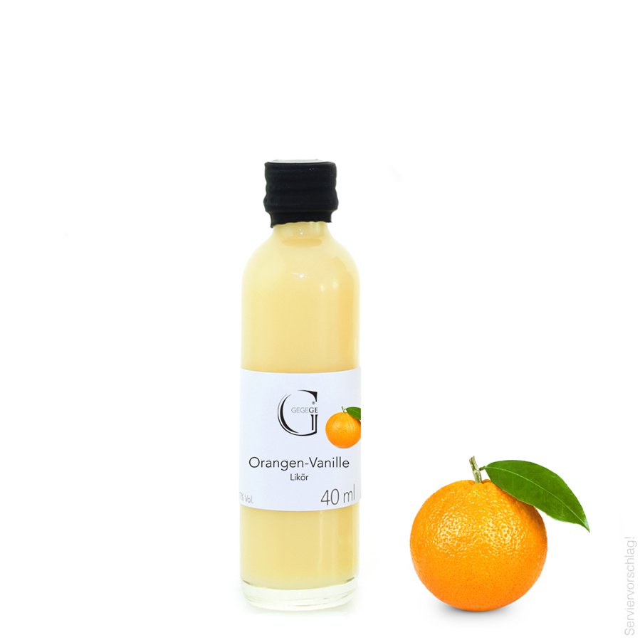 Orangen-Vanille-Likör – mini 40ml
