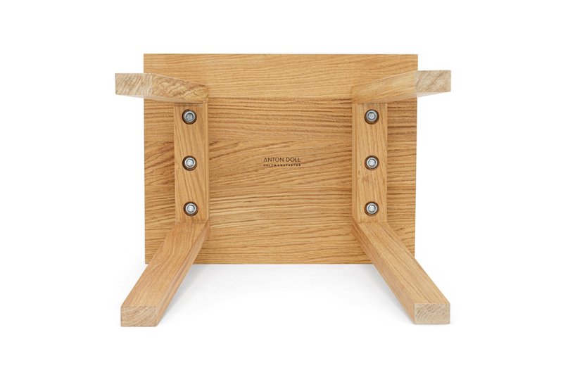 Eleganter Hocker »Fritz« aus Eichenholz