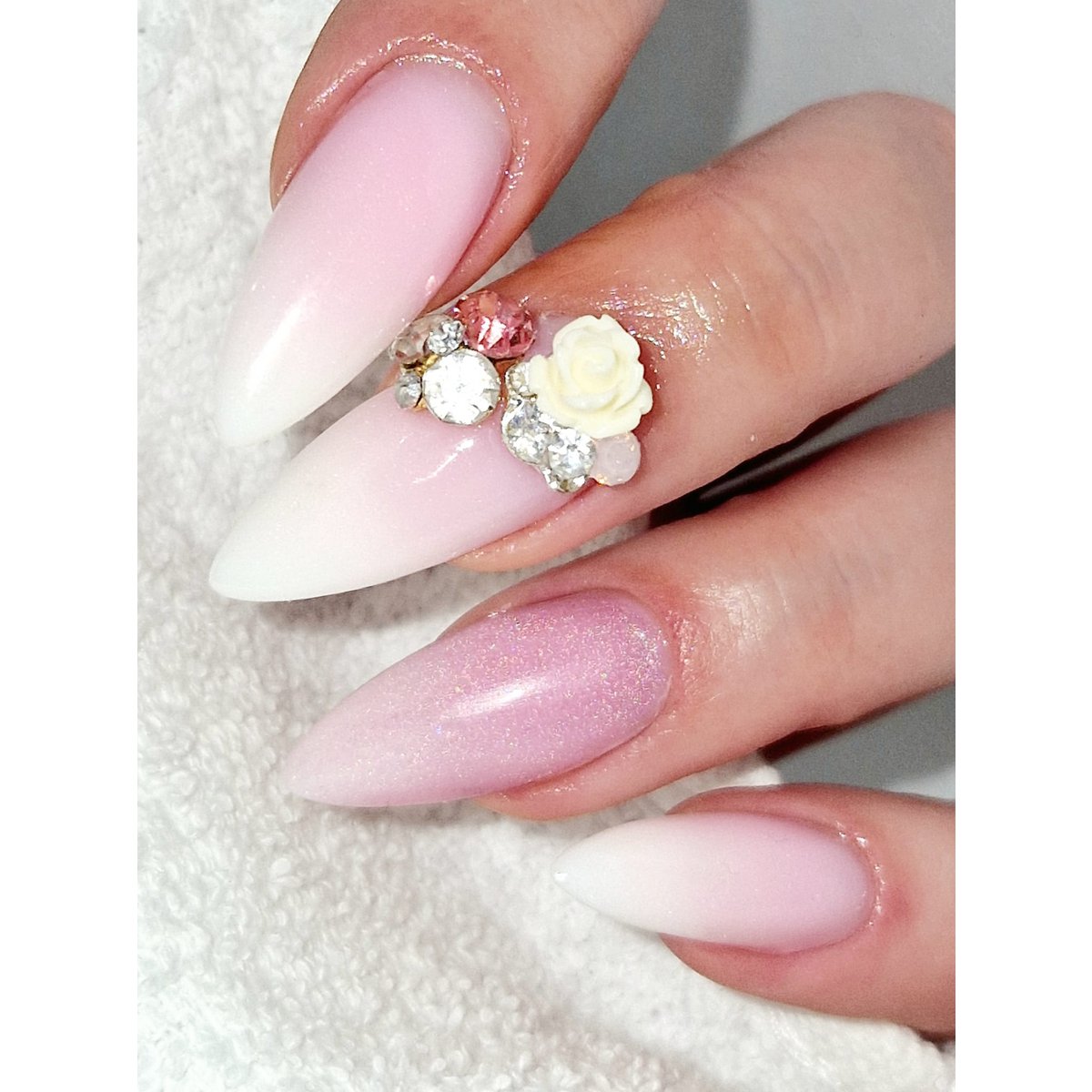 X - gel - pink baby boomer (g4)