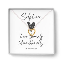 Collier pendentif cœur plaqué or 18 carats