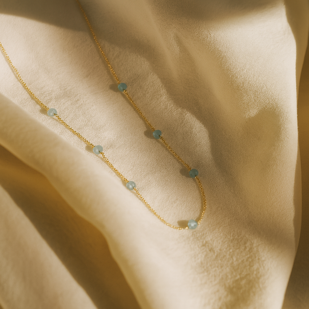 Nora necklace aqua