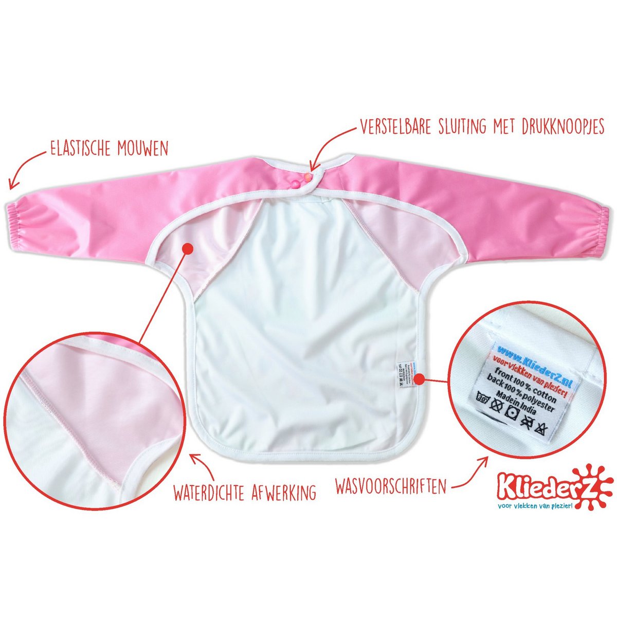 śliniaczek z rękawami Girly Stuff - śliniaczek niemowlęcy/maluch