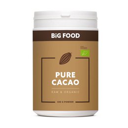 Big Food - Pure Cacao Powder Rå og Økologisk - 400 g