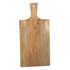 Wooden serving board 40cm long with handle