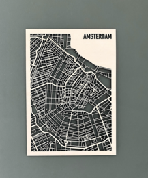 Amsterdam træ bykort