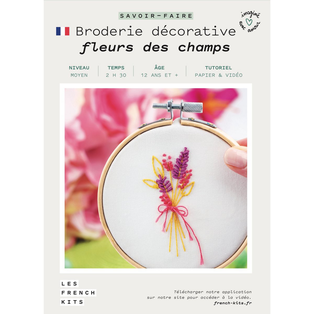 Field Flowers Embroidery Kit