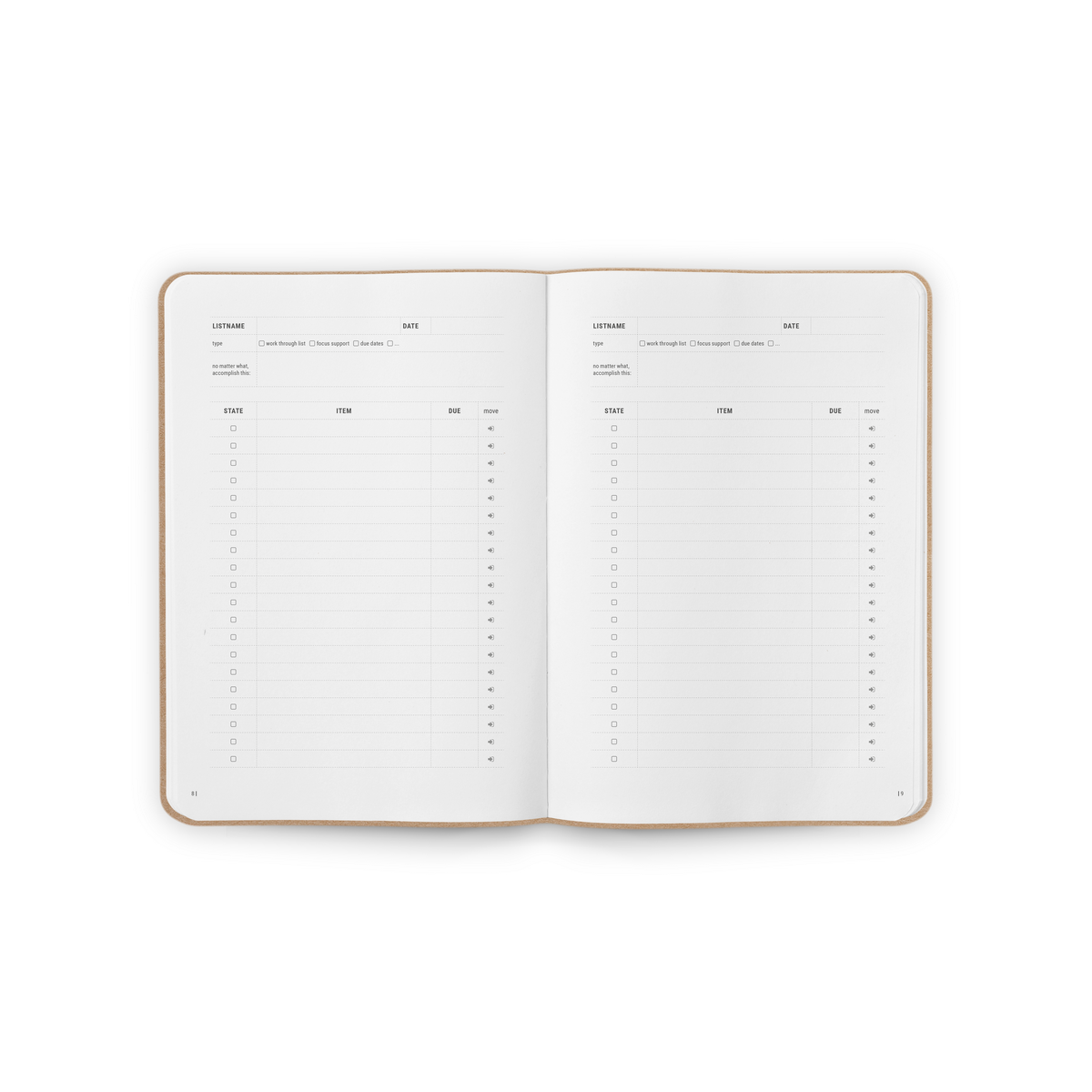 Bulletjournal brevpapir notesbog