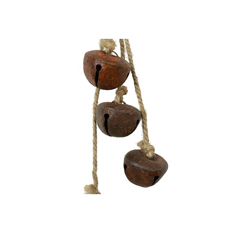 Kersthanger belletjes Jort roest-24x3x3CM