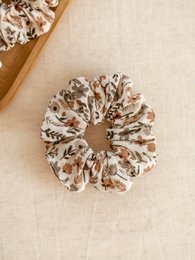 Brede scrunchie / dity bloemen