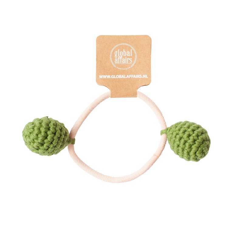 Élastiques Cheveux Boule Crochet Assortis 4 couleurs