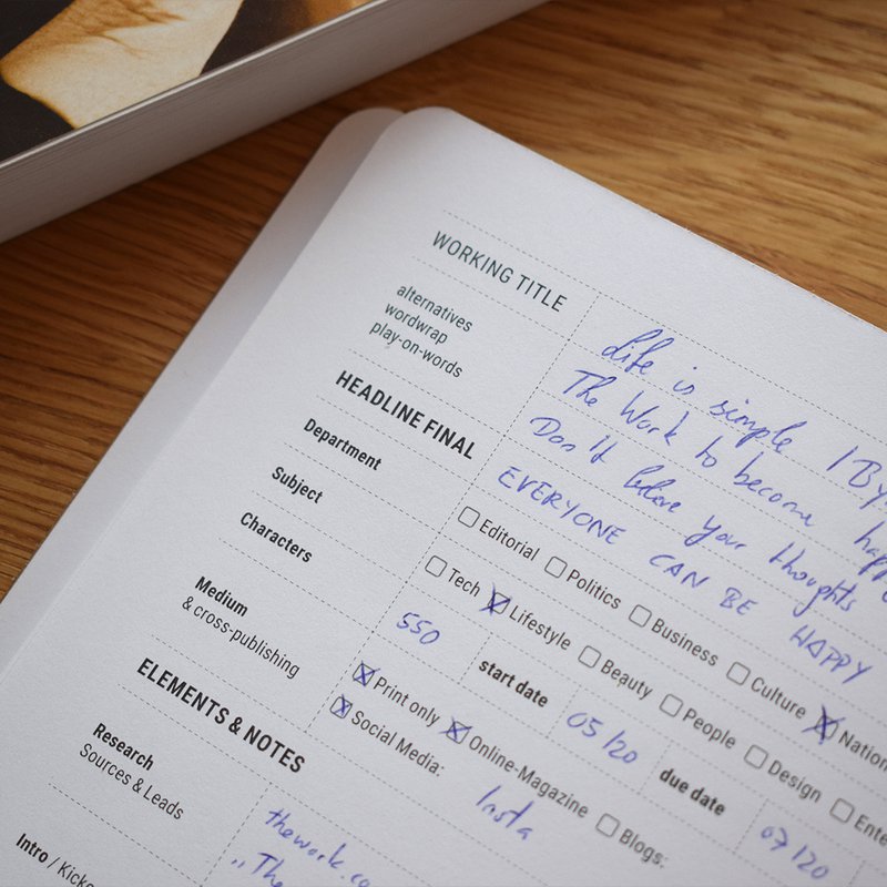 Journalist-Briefpapier-Notizbuch
