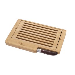 Coltello da pane e tagliere in legno di bambù LAGUIOLE HERITAGE