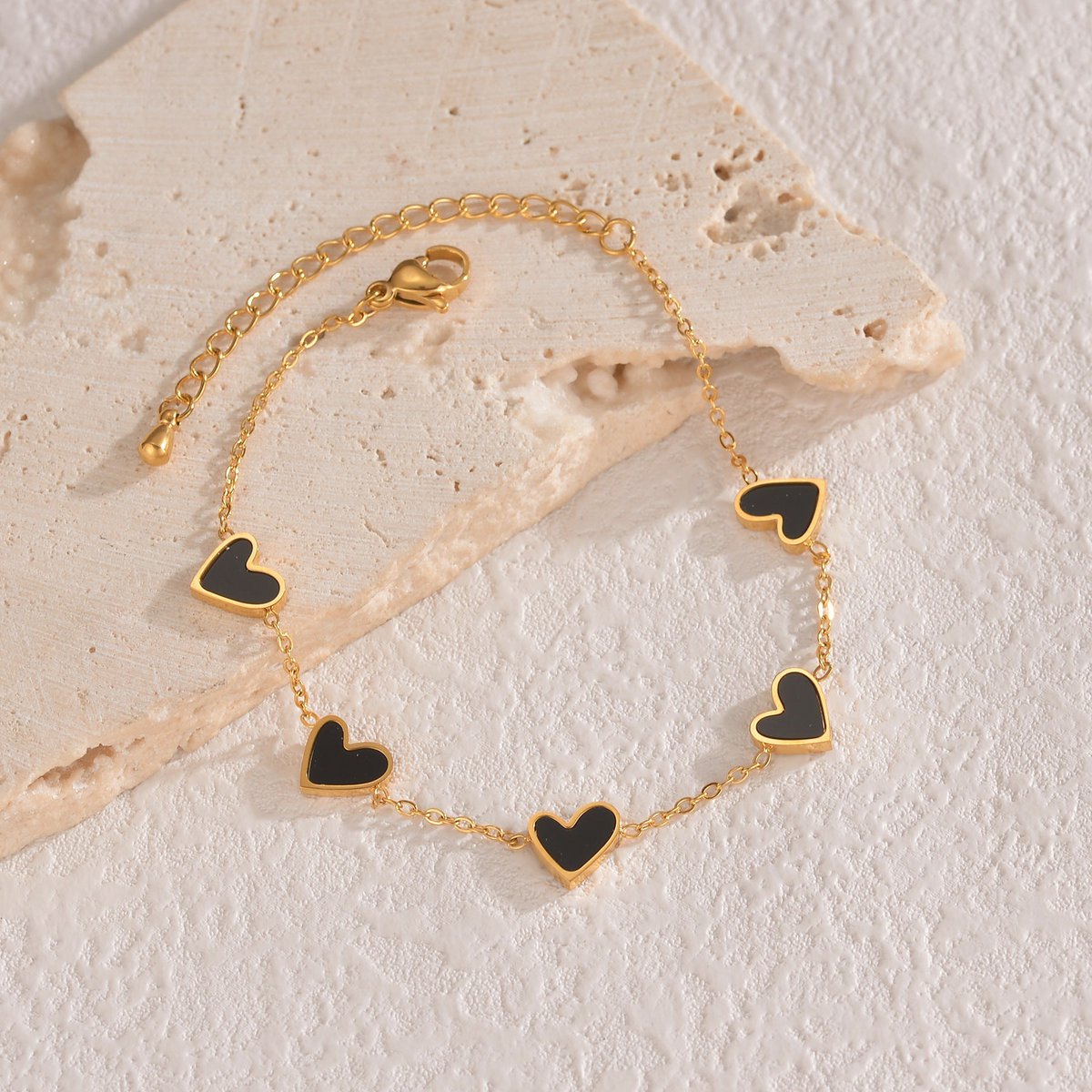Ins Love armband roestvrij staal druipend hart armband mode Valentijnsdag sieraden cadeau