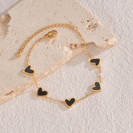 Ins Love armband roestvrij staal druipend hart armband mode Valentijnsdag sieraden cadeau