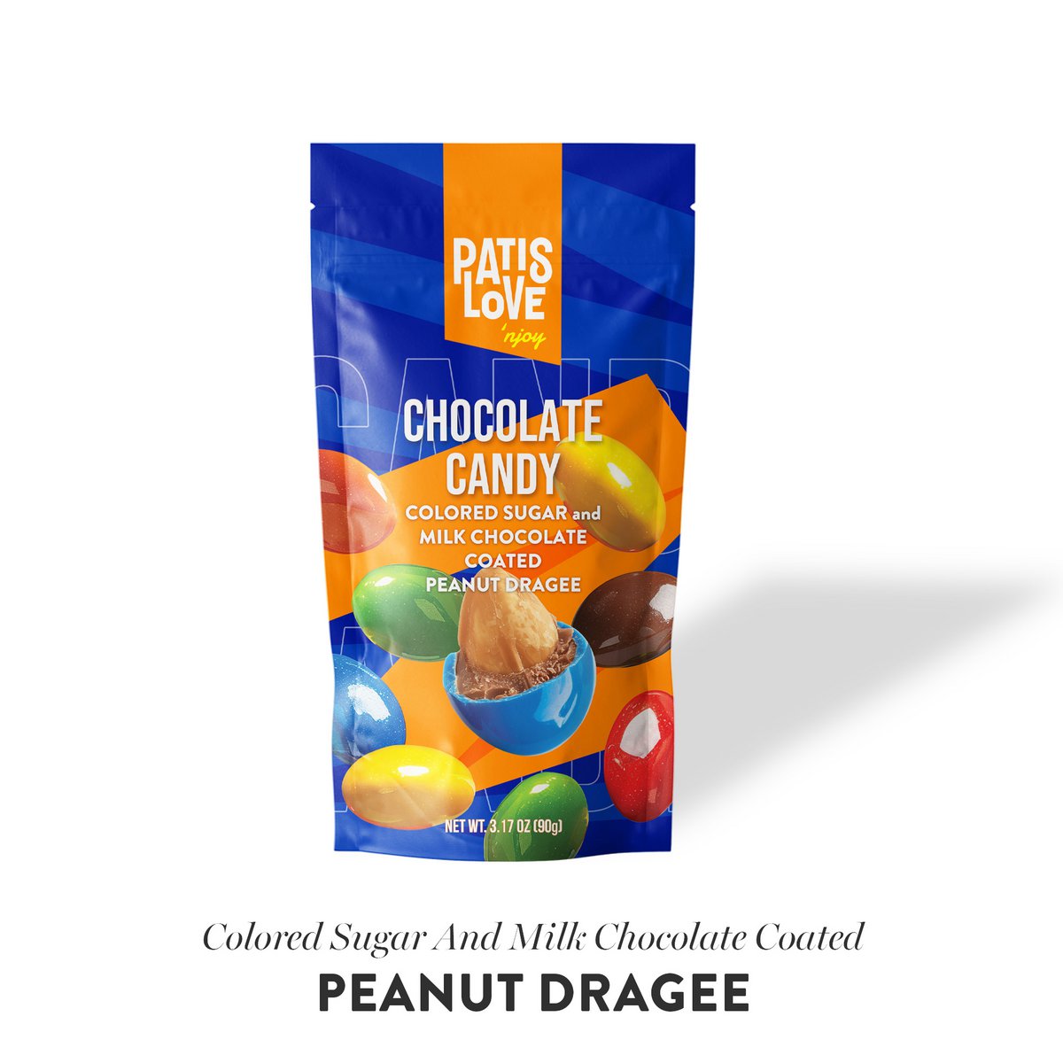 Peanut Dragee – Colored Sugar and Milk Chocolate Coated Peanut Dragee