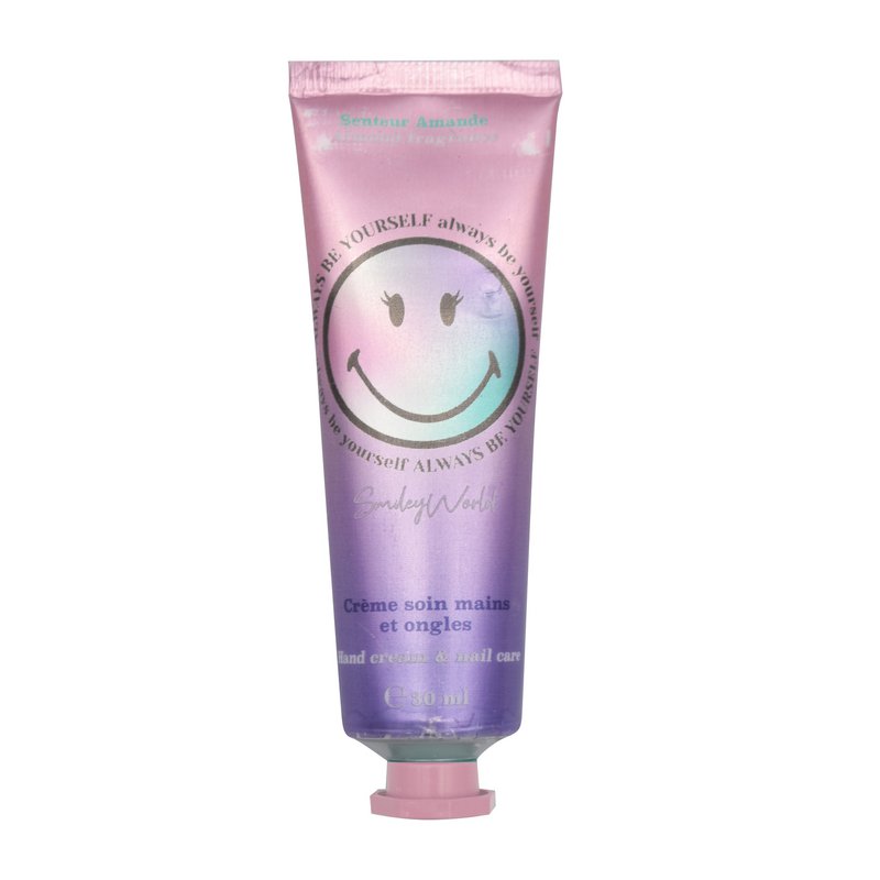 😍Smiley, Handpflegecreme und Nagelfeile, parfümiert, Duftstoffe, Mandel, Vegan, Feuchtigkeitsversorgung, Kinder, Junior, 30 ml, TAKE CARE