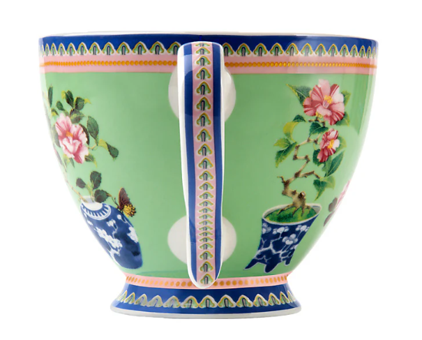 M&W Jardin Mug 400ml, Camelia Green, giftbox