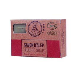 Aleppo olive soap with Damascus rose scent, organic and bio certified.