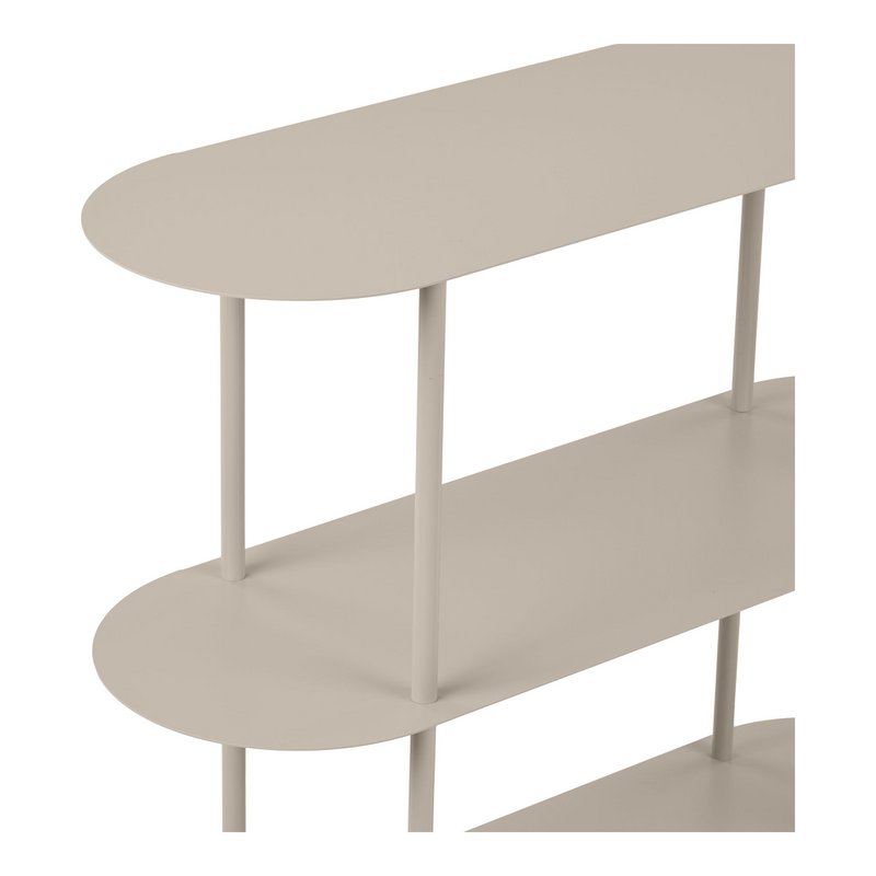 Rieti Open kast, 3 planken, metaal, zand, 31x90x81 cm