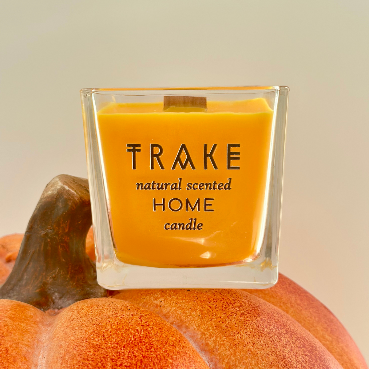Pumpkin Spice Soy Wax Candle | Cinnamon & Vanilla | Wooden Wick | 250 g