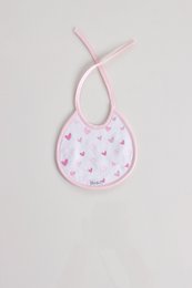 Pack of 6 Piquet Hearts Round Bibs