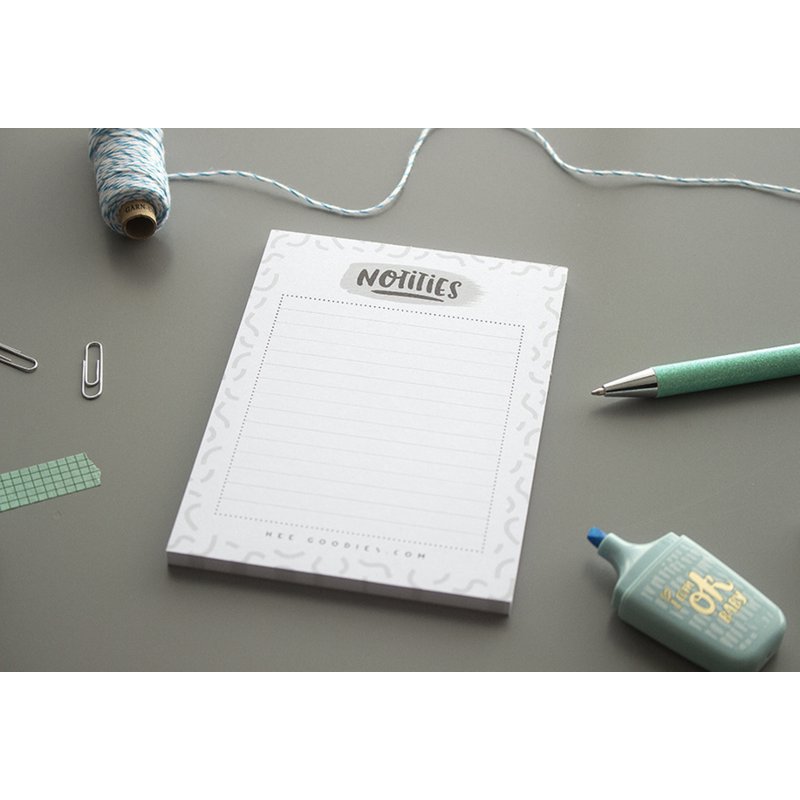 Stationery Set Notepad Shopping List A6 // Set 2 Pieces