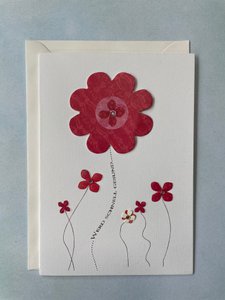 Get well quickly - folding card with envelope