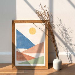 Lámina "Montañas pastel abstracto" | diferentes tamaños