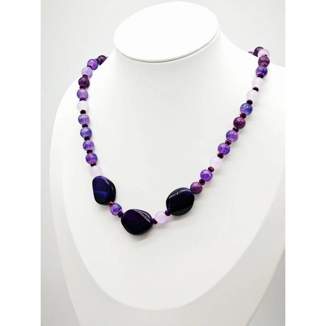 Collier sautoir fantaisie pierre